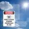 Signmission Pool Closed Strong, 18 in W x Rectangle, Plastic OS-2PACK-DS-P-1824-V-1626 - alternate 2